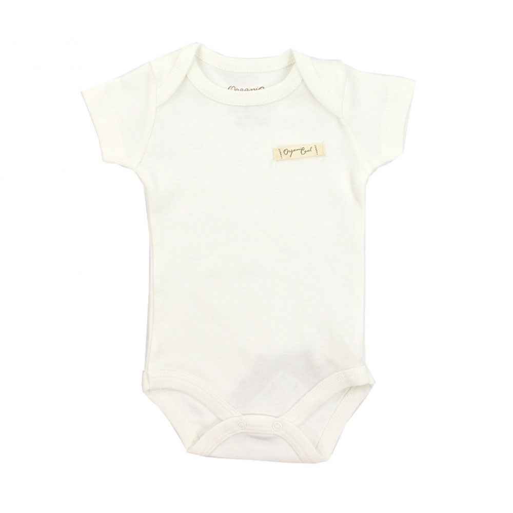 Babycool Organic Kısa Kol Bebek Body 68551 Ekru