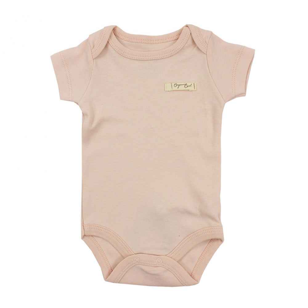 Babycool Organic Kısa Kol Bebek Body 68551 Pembe