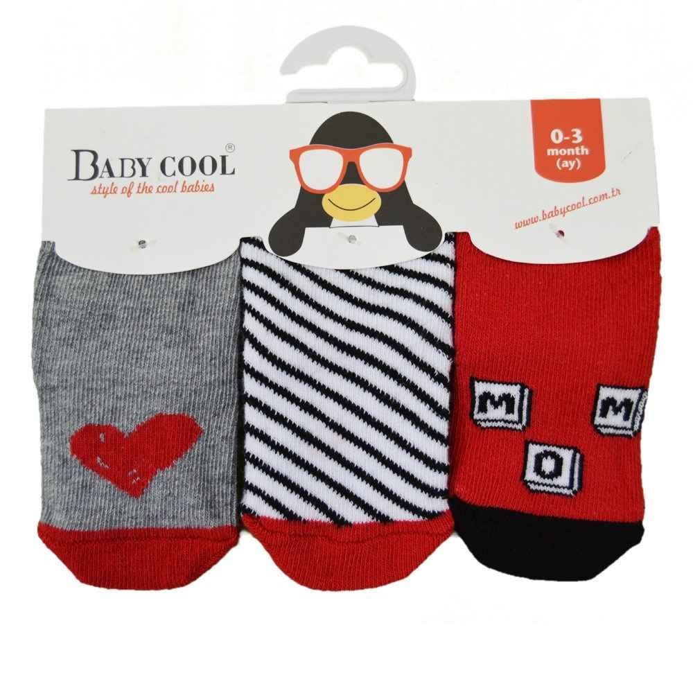 Babycool Mom Love 3lü Bebek Çorabı 54169 