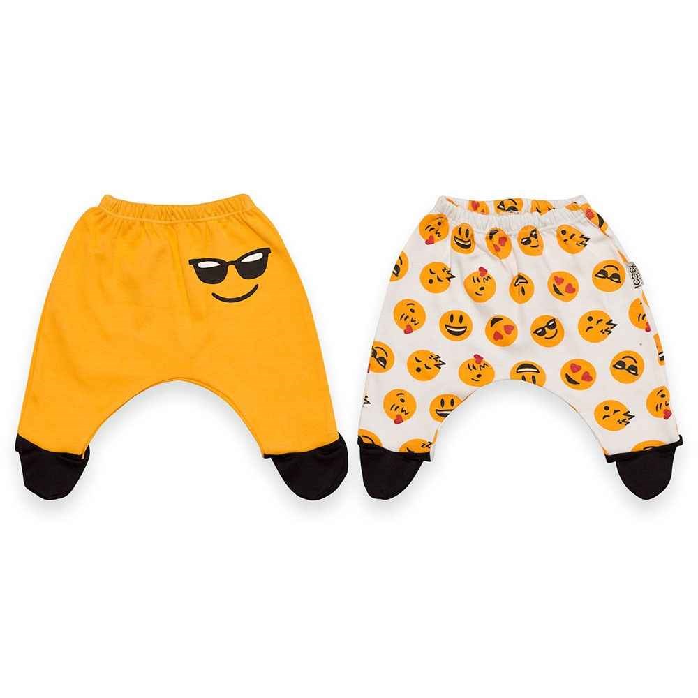 Babycool Emojili 2'li Bebek Pantolonu 39002 Hardal