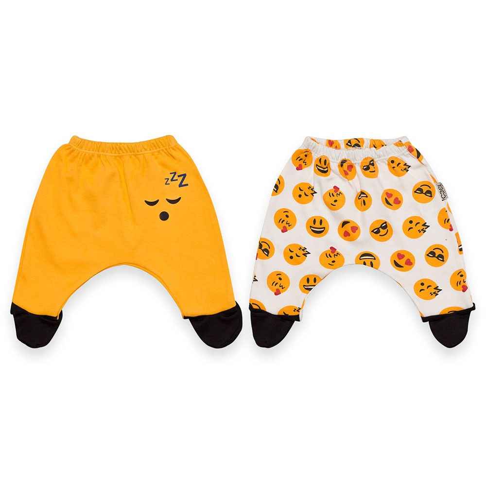 Babycool Emojili 2'li Bebek Pantolonu 39002 Hardal