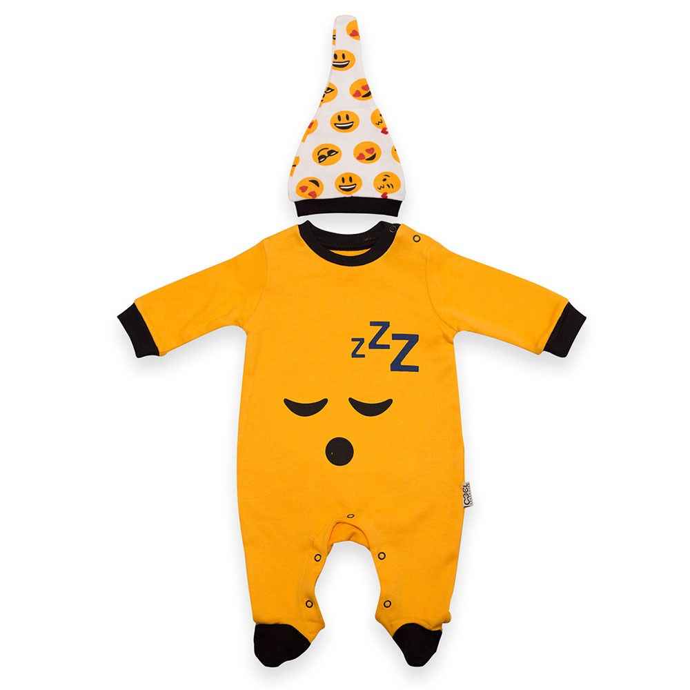Babycool Emojili Bebek Tulumu 42673 Hardal