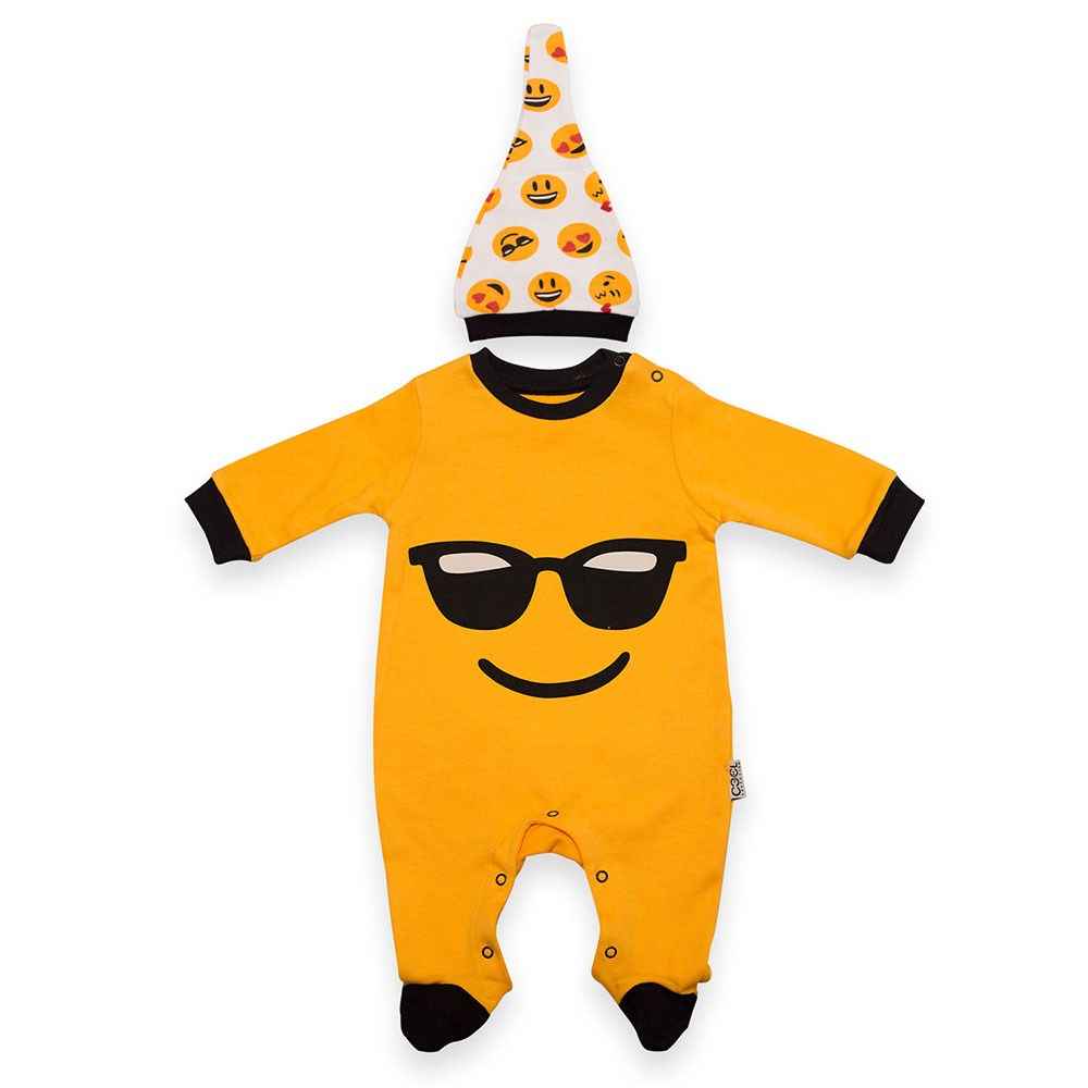 Babycool Emojili Bebek Tulumu 42673 Hardal