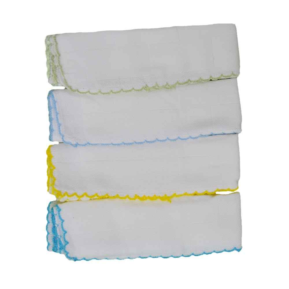 Mini Damla Muslin Bebek Mendili 25x30cm Mavi