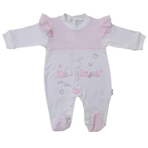 Babybal Patikli Bebek Tulumu 1078 Pembe