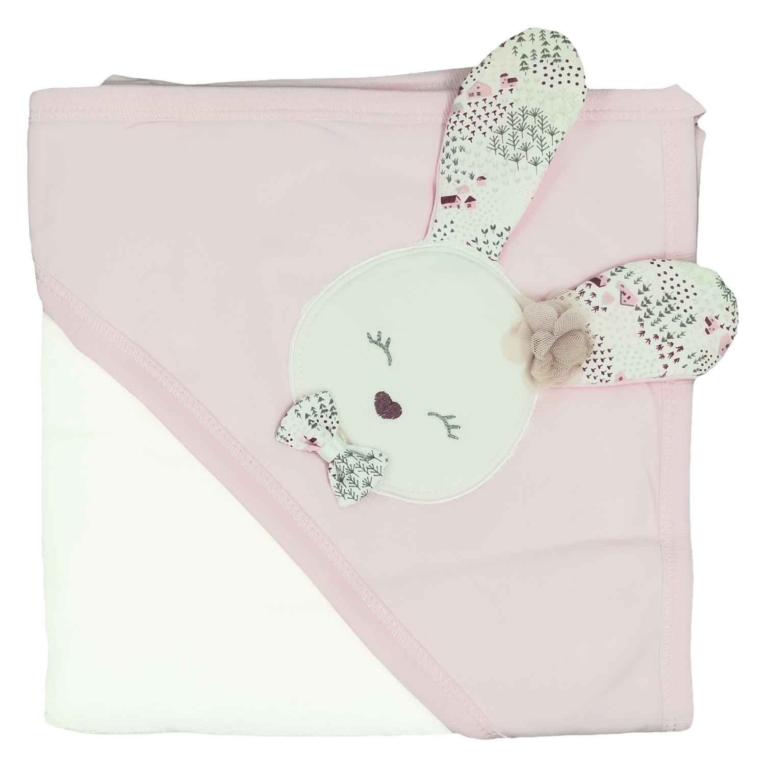 Gaye Bebe Bebek Havlusu 925 Ekru-Pembe