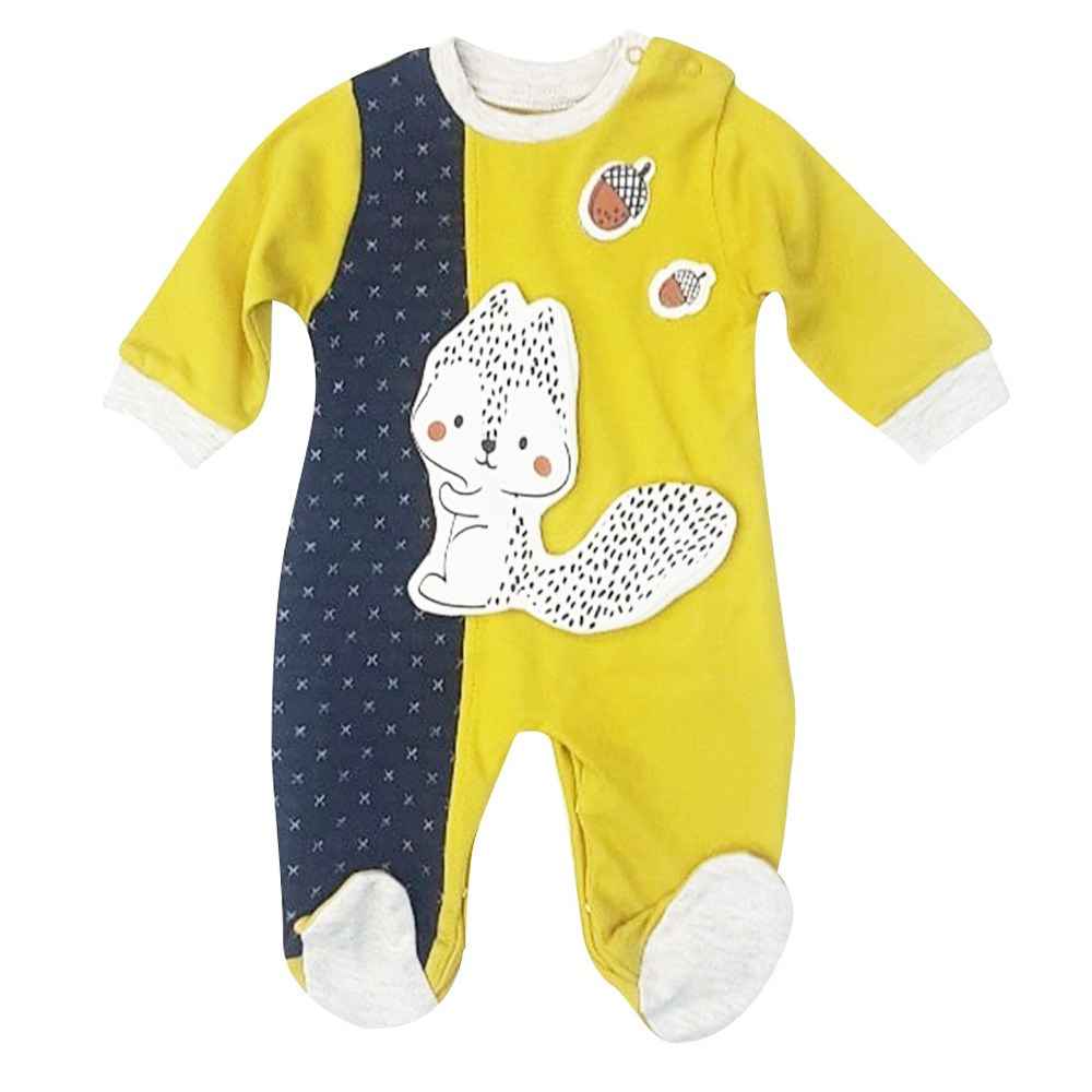 Mymio Patikli Bebek Tulumu 9520 Hardal
