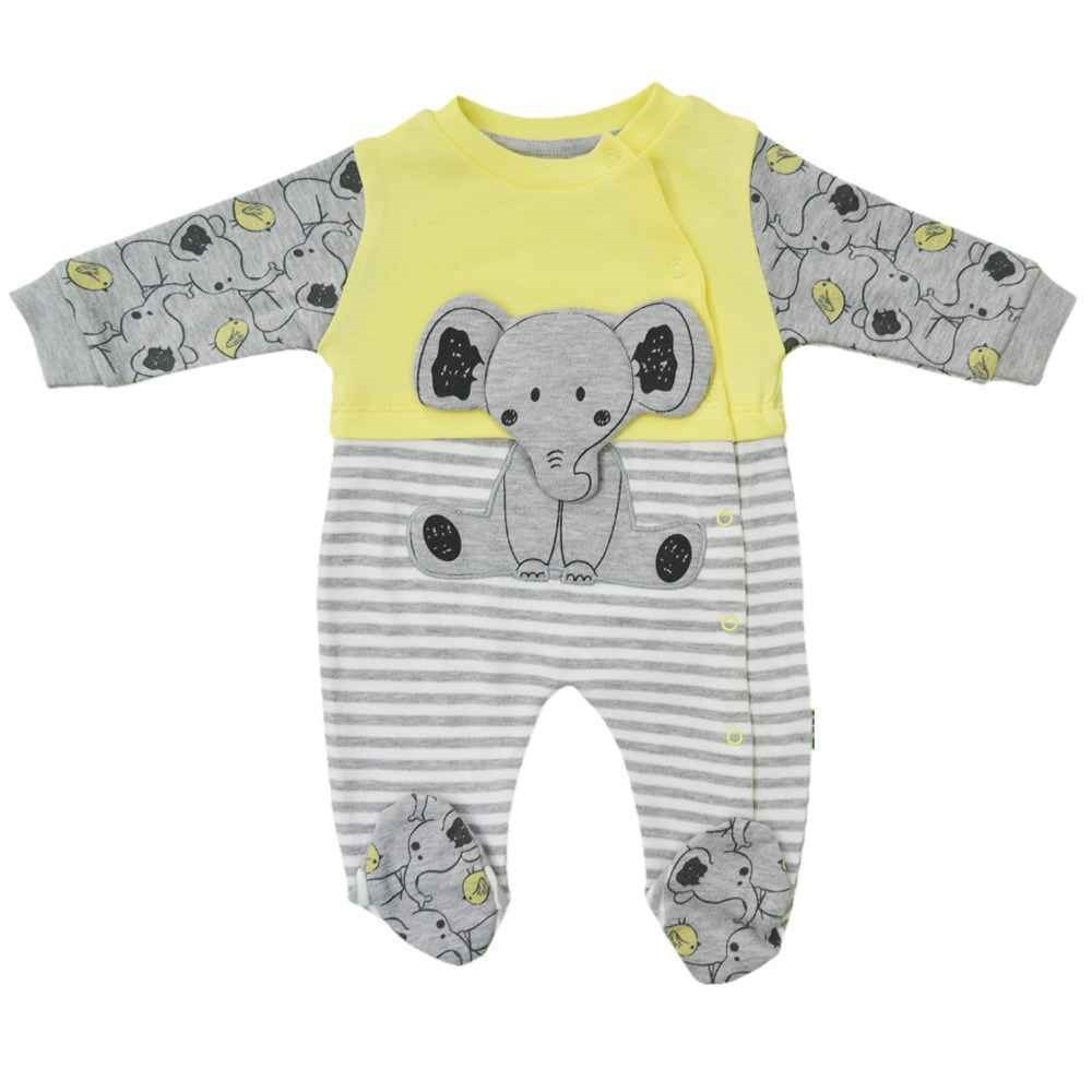 Mymio Patikli Bebek Tulumu 2456 Sarı