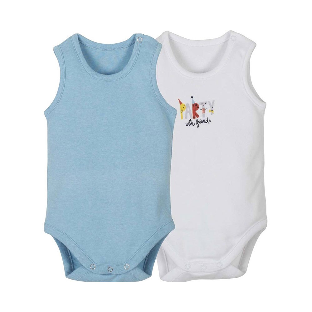 İdil Baby 2li Atlet Bebek Body 11886 Turkuaz