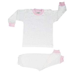 Sebi Bebe Bebek Pijama Takımı 2406 Krem-Pembe