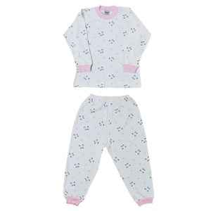 Sebi Bebe Bebek Pijama Takımı 2552 Beyaz-Pembe