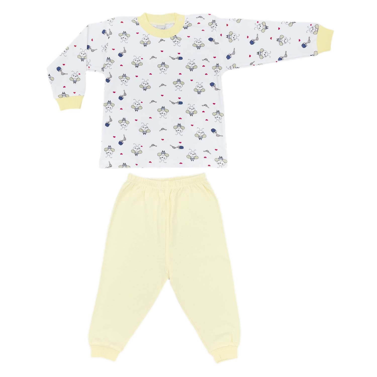 Sebi Bebe Bebek Pijama Takımı 2405 Sarı