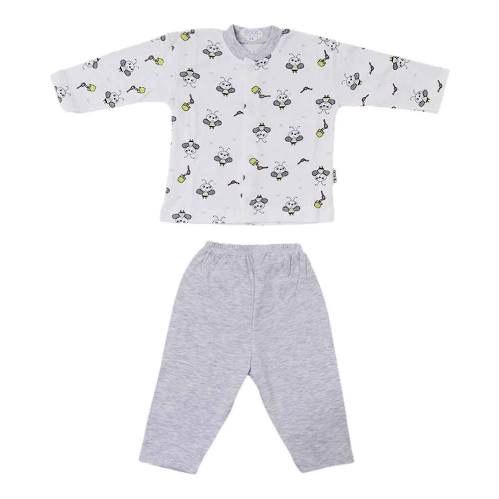Sebi Bebe Bebek Pijama Takımı 2316 Beyaz-Gri