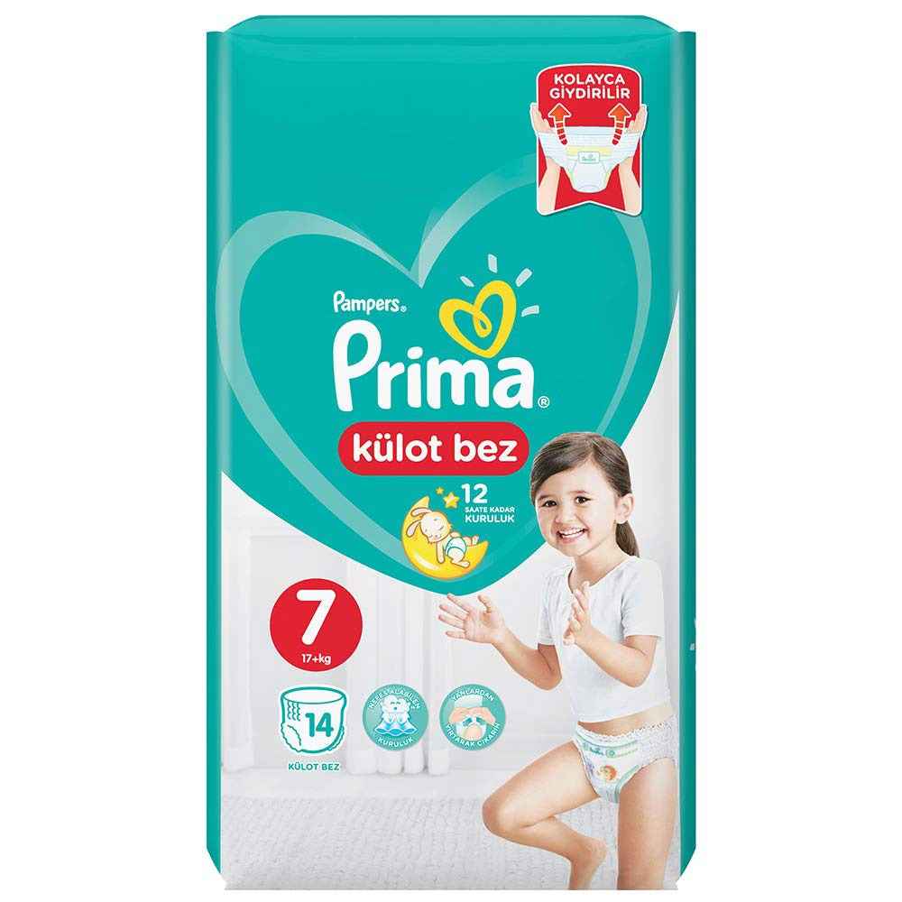 Prima Külot Bebek Bezi 7 Beden 14 Adet 17+Kg 