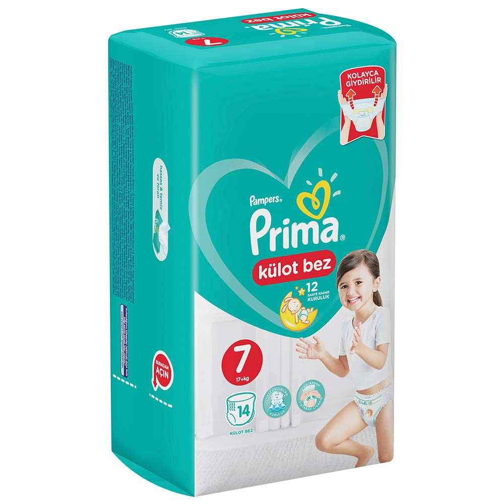 Prima Külot Bebek Bezi 7 Beden 14 Adet 17+Kg 