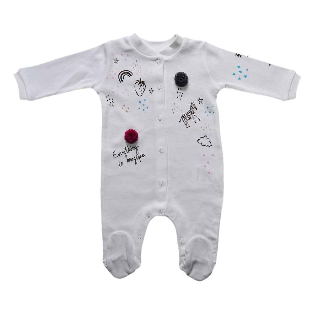 Caramell Bebek Tulumu TK4906 Ekru