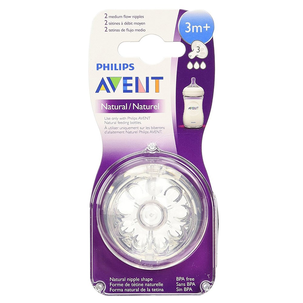 Philips Avent Natural 2'li Biberon Emziği ( 3 Ay+) / 3 Delik 