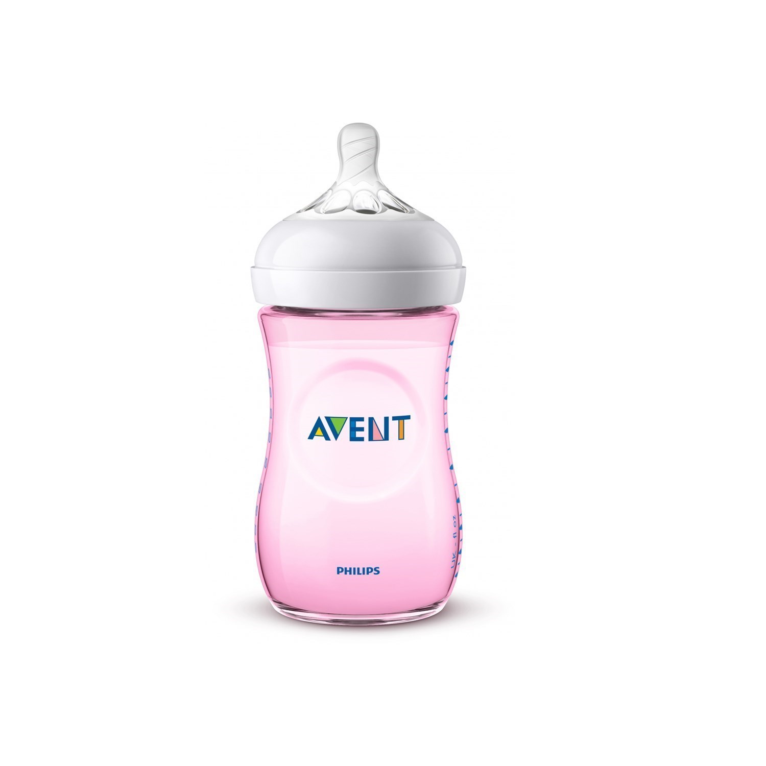 Philips Avent Natural PP Biberon 260 Ml Tekli Pembe