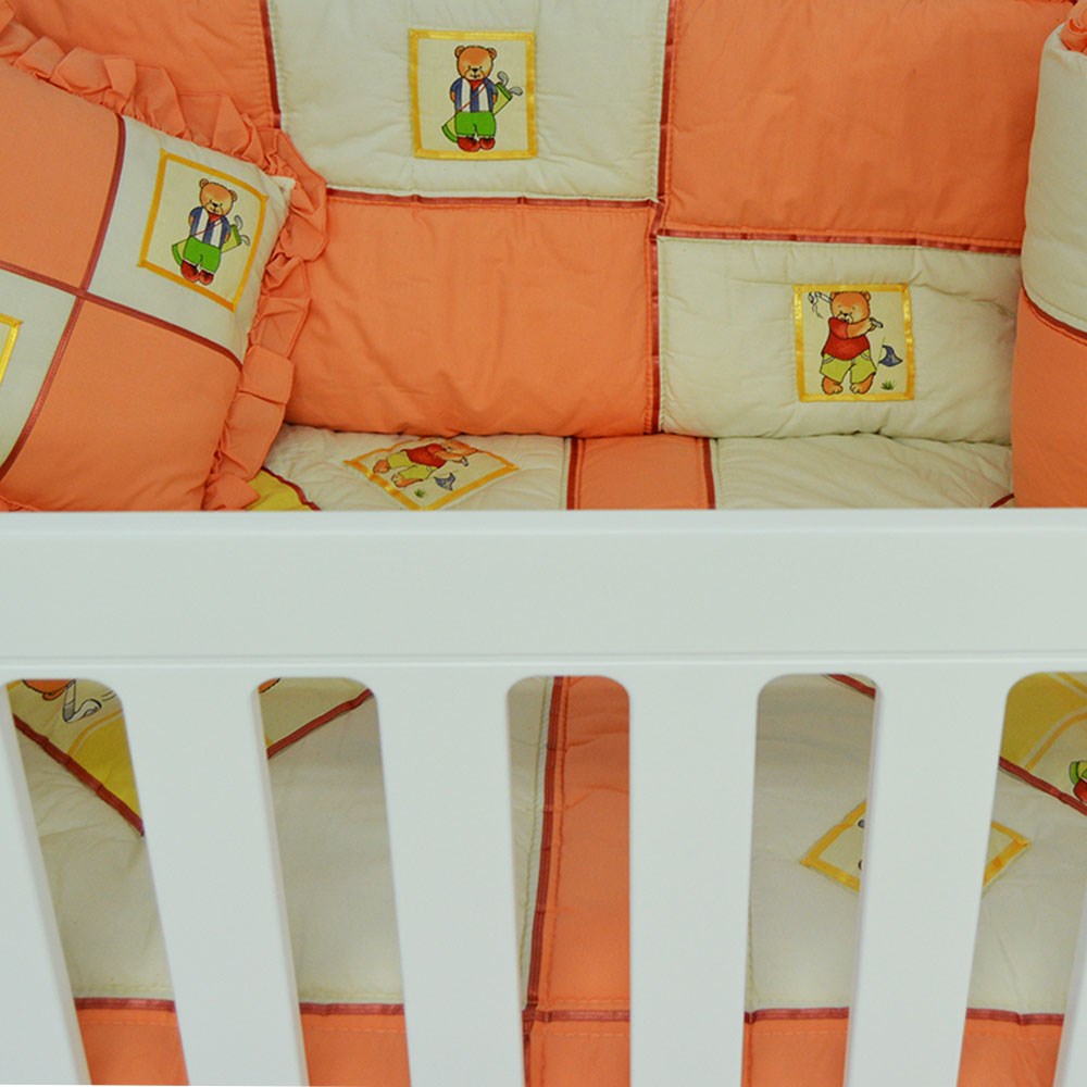 Lesto Bebek Uyku Seti 80x130 Krem-Turuncu