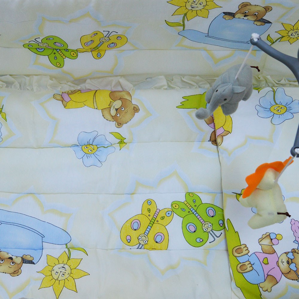 Belis Oyun Parkı Bebek Uyku Seti 60x110 cm Çok Renkli