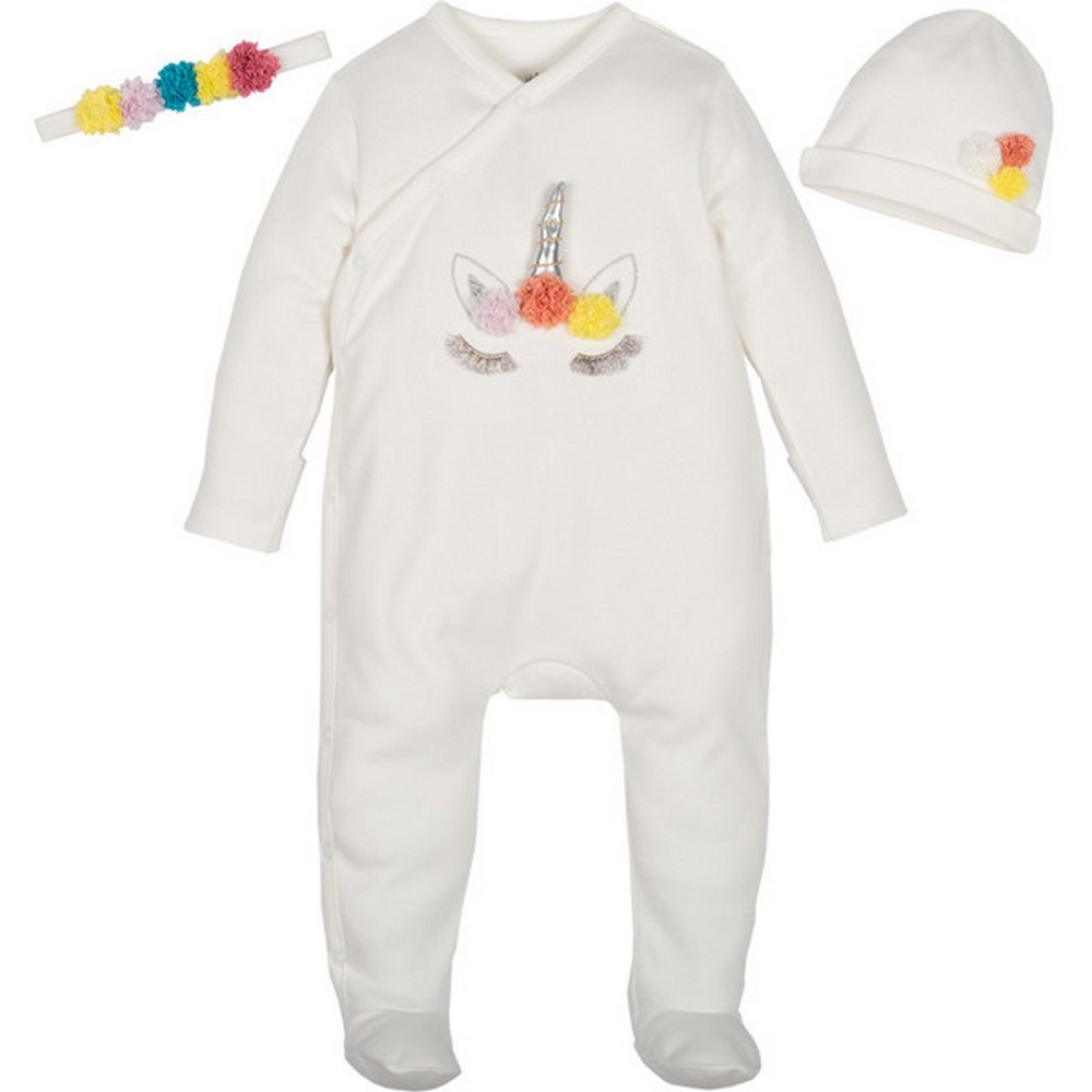 İdil Baby Bebek Tulum Takımı 12847 Krem