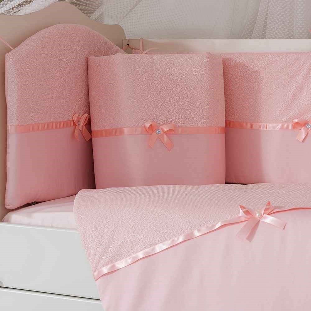 Mini Baby 1453 Bebek Uyku Seti 10 Parça 75x130 cm Pembe