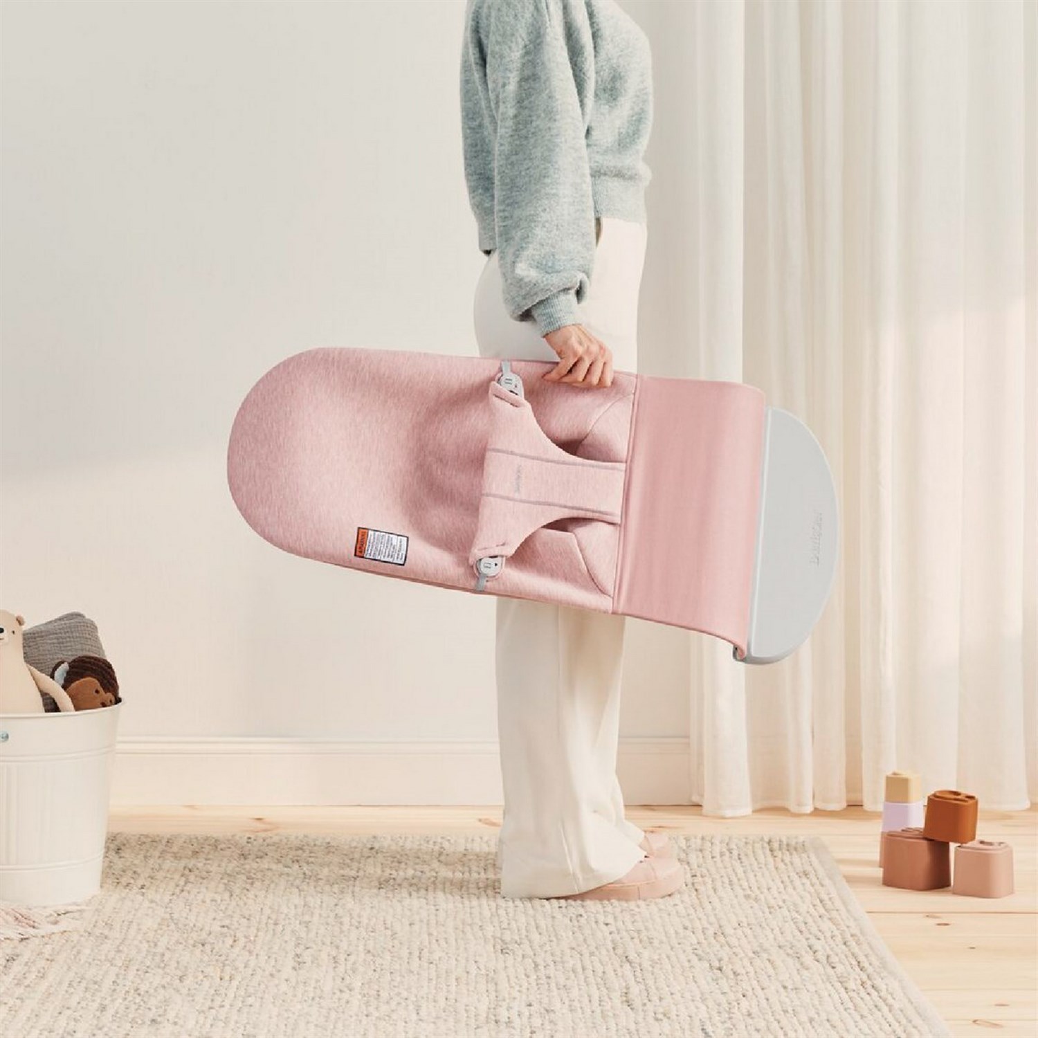 Babybjörn Bliss Ana Kucağı Cotton 3D Jersey Light Pink