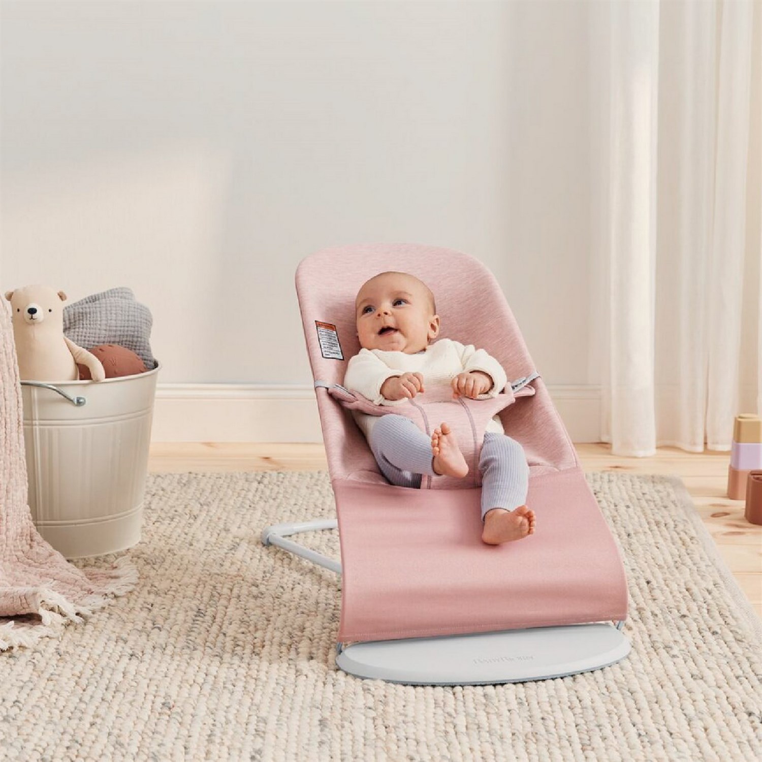 Babybjörn Bliss Ana Kucağı Cotton 3D Jersey Light Pink