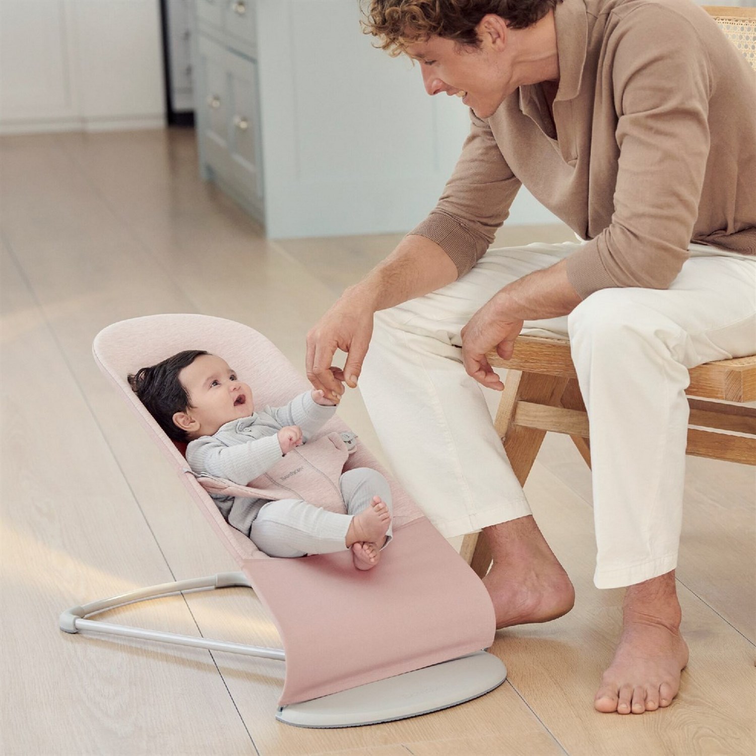 Babybjörn Bliss Ana Kucağı Cotton 3D Jersey Light Pink