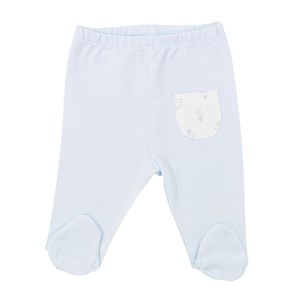 Bibaby Organik Rabbit Bebek Pantolonu 57494 Ekru-Mavi