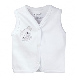 Biorganic Organik Bebek Yeleği 61343 Ekru