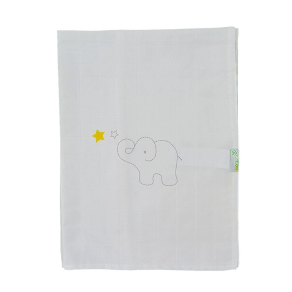 Bibaby Organik Elephant Müslin Bebek Battaniyesi 64393 Ekru-Sarı