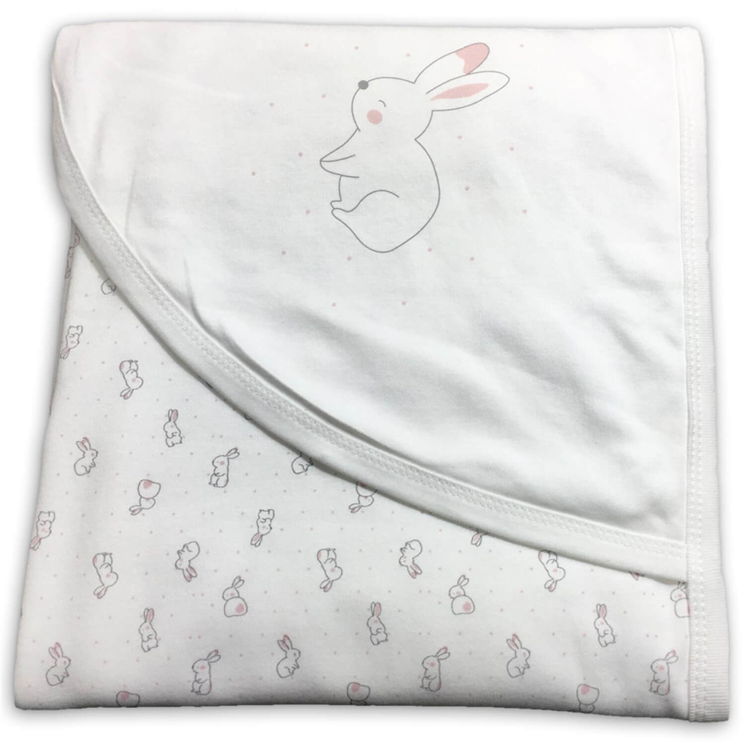 Bibaby Organik Rabbit Bebek Battaniyesi 64382 Ekru-Pembe