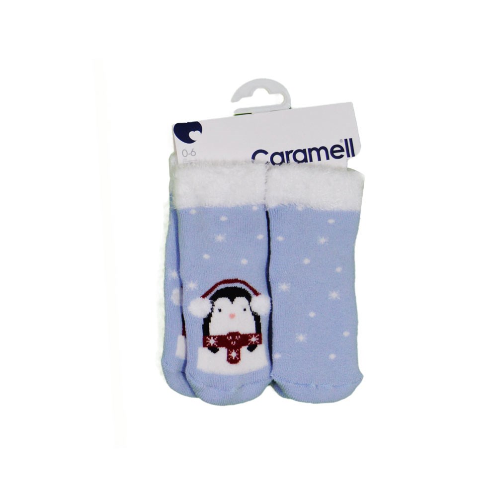 Caramell 2li Soket Bebek Çorabı ÇOE5585 Mavi