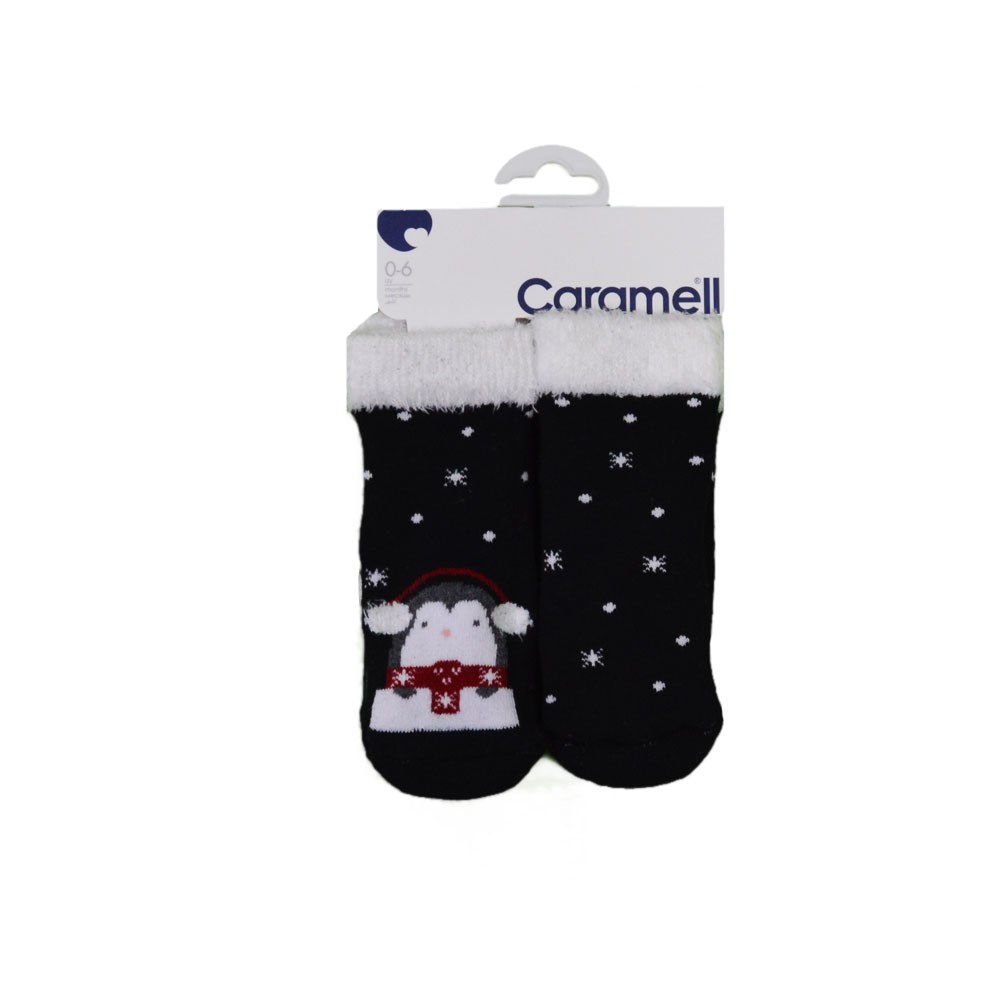 Caramell 2li Soket Bebek Çorabı ÇOE5585 Siyah