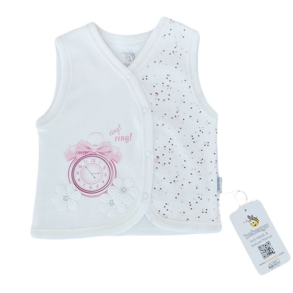 Bebengo Saatli Bebek Yeleği BTK3003 Pembe