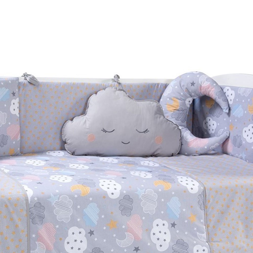 Funna Baby Mois Bebek Uyku Seti 70x130 Gri