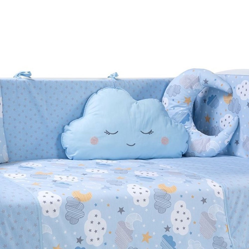 Funna Baby Mois Bebek Uyku Seti 70x130 Mavi