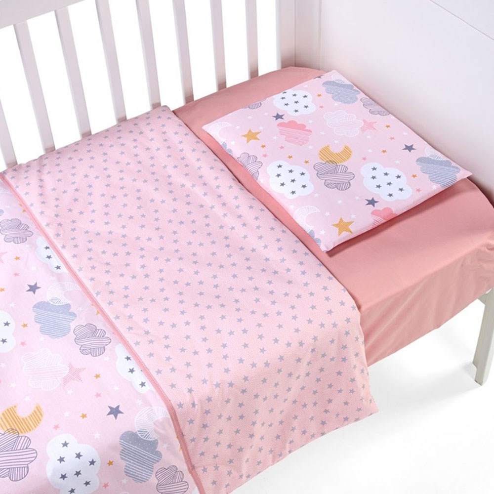 Funna Baby Mois Bebek Nevresim Takımı Pembe