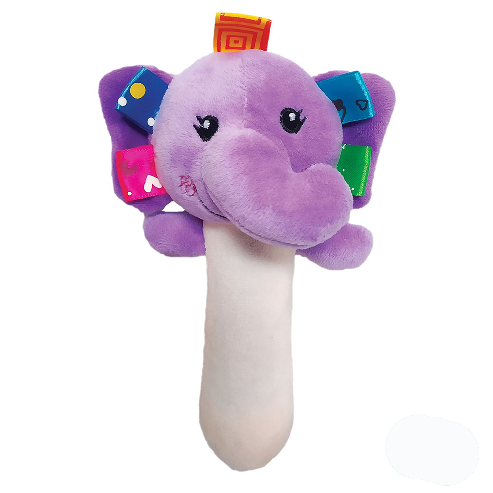 Sozzy Toys Peluş Çıngıraklı Sıksık Oyuncak Mor