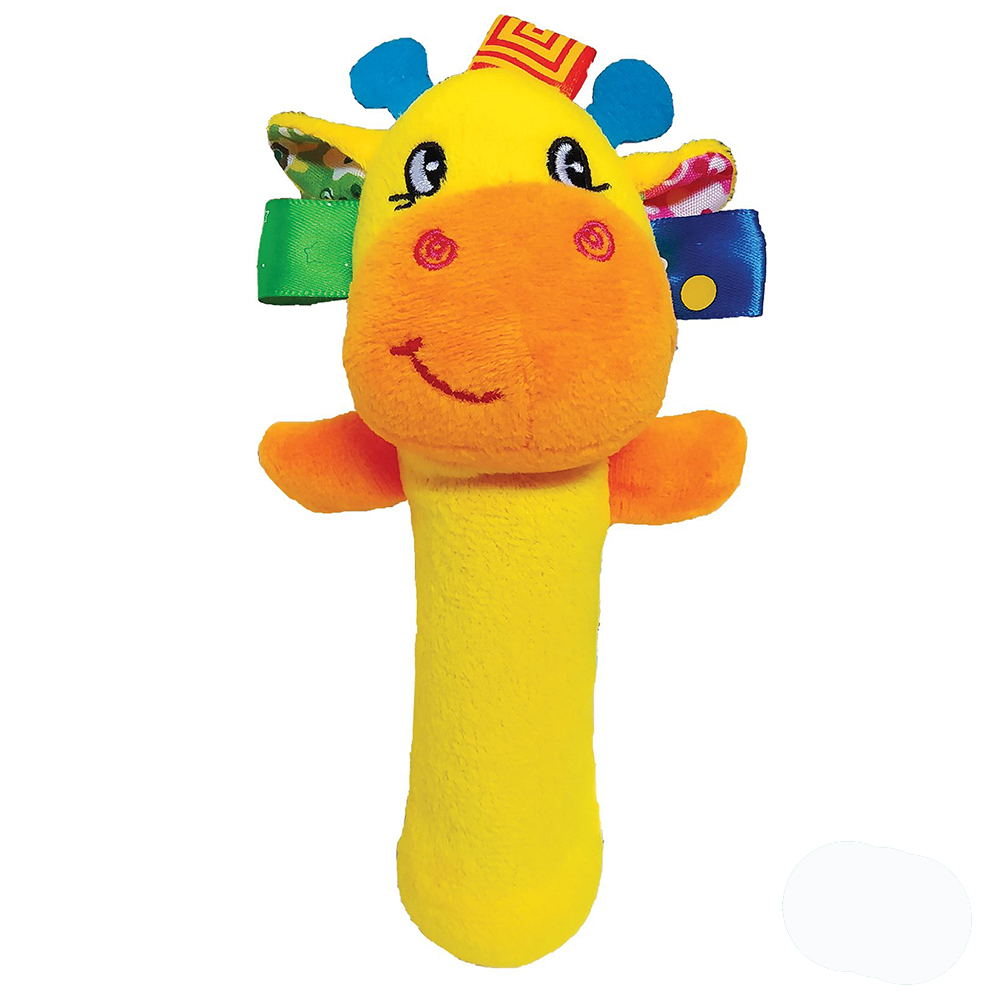 Sozzy Toys Peluş Çıngıraklı Sıksık Oyuncak Turuncu