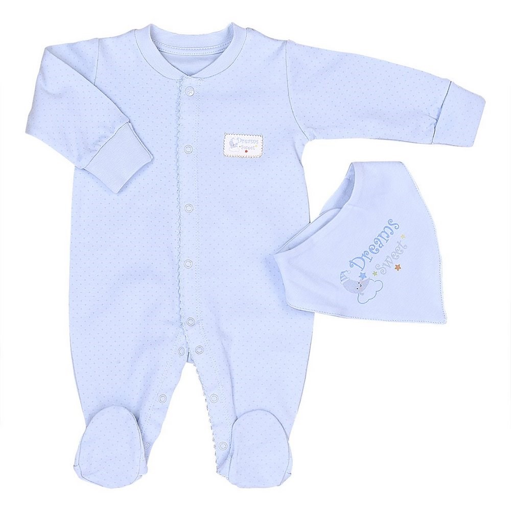 Kitikate Dreams Simple Önlüklü Bebek Tulumu S59441 Mavi