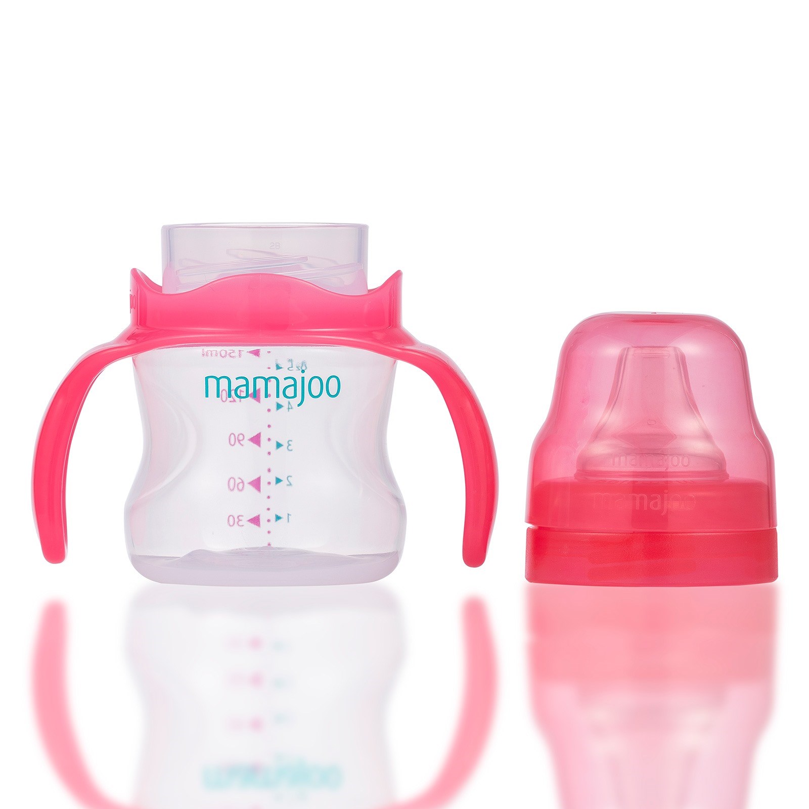 Mamajoo Kulplu Eğitici Bardak 150 ml Pembe