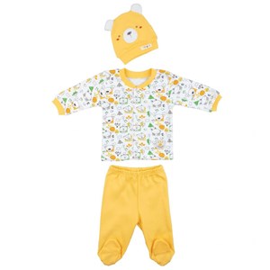 Bebepan Mr Nature Bebek Pijama Takımı 1958 Sarı