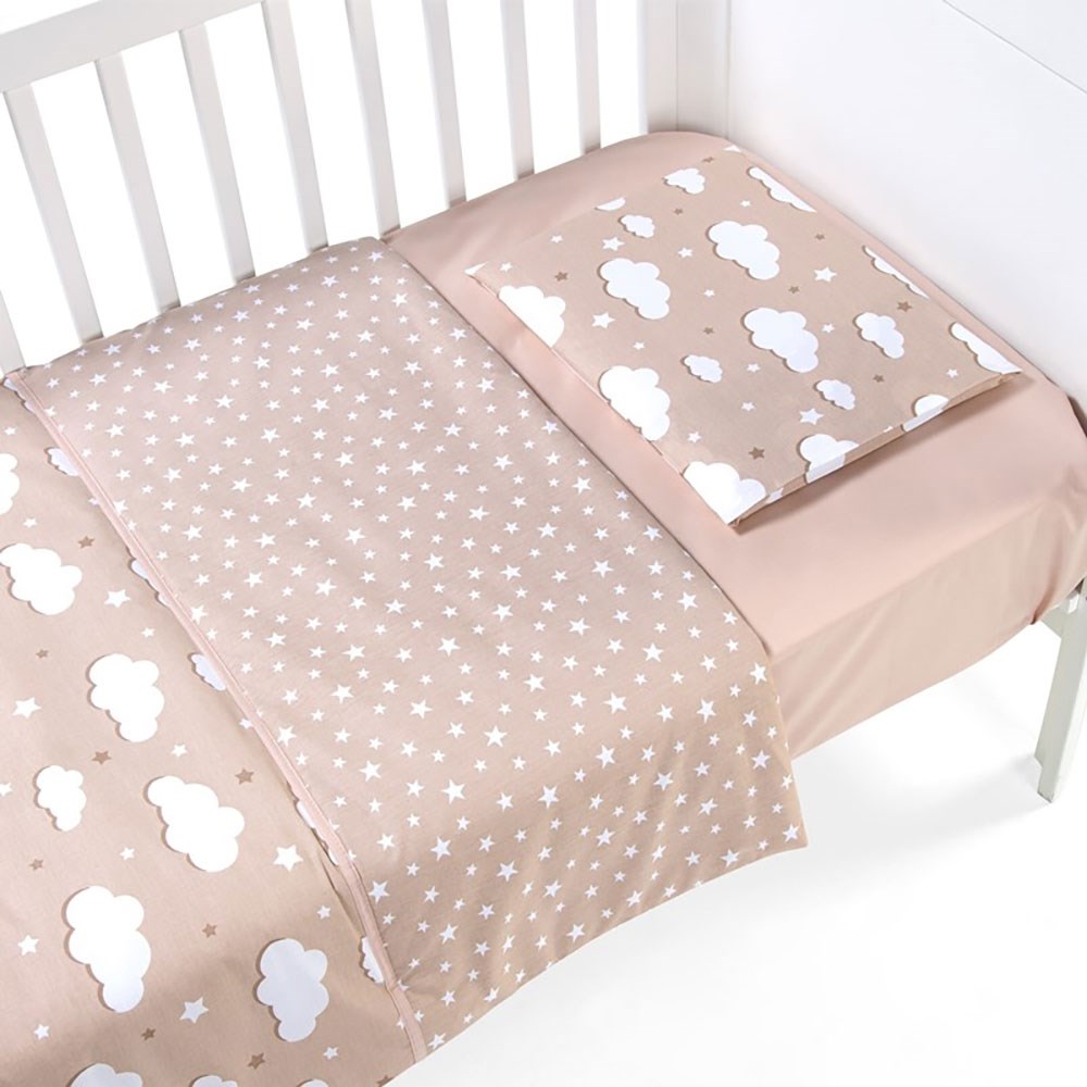 Funna Baby Nuvola Bebek Nevresim Takımı Bej
