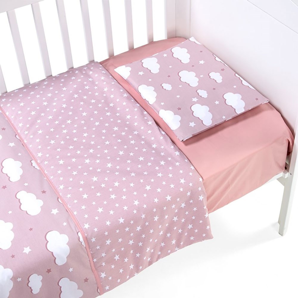 Funna Baby Nuvola Bebek Nevresim Takımı Pembe