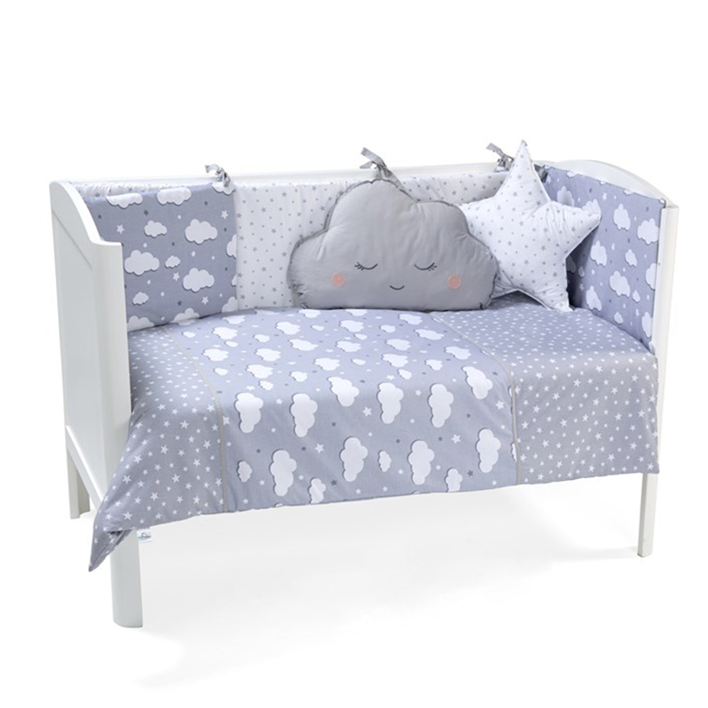 Funna Baby Nuvola Bebek Uyku Seti 70x130 Gri