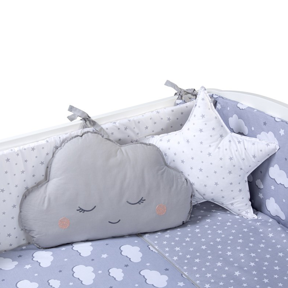 Funna Baby Nuvola Bebek Uyku Seti 70x130 Gri