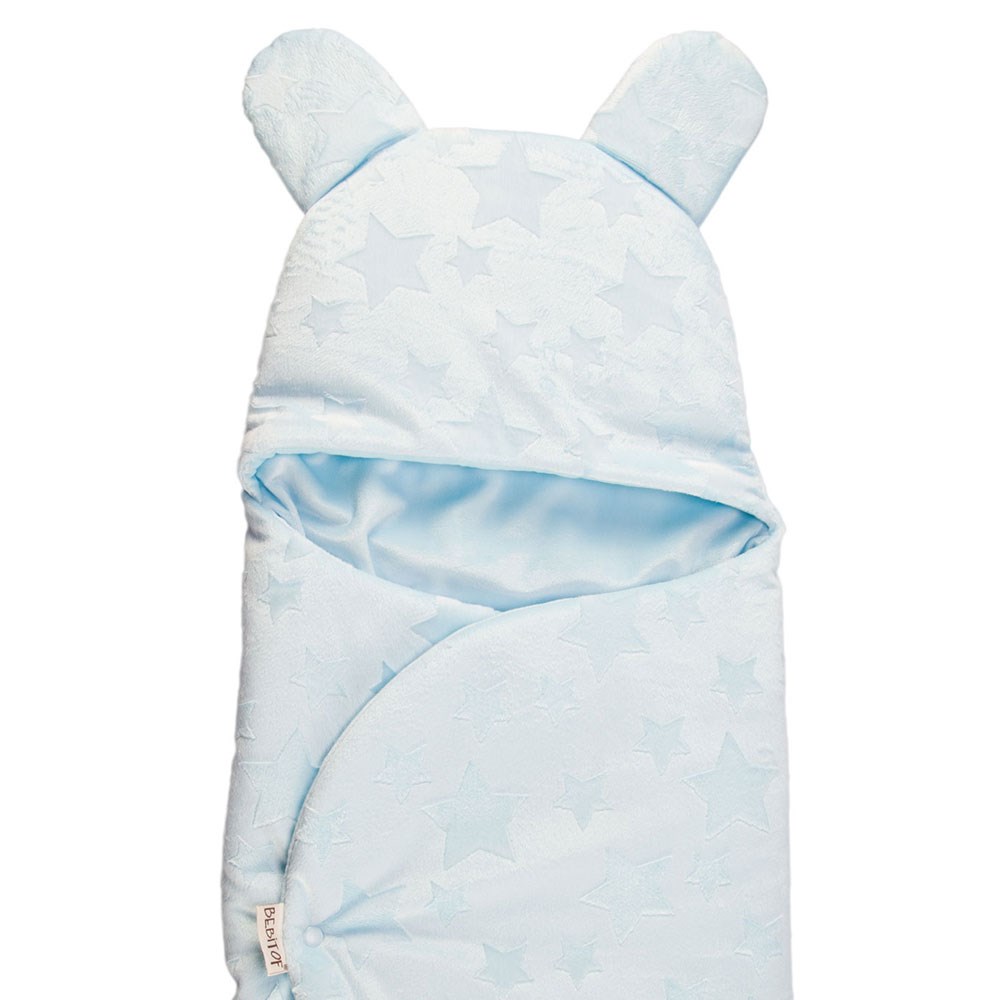 Bebitof Yıldızlı Bebek Kundağı 95010 Mavi