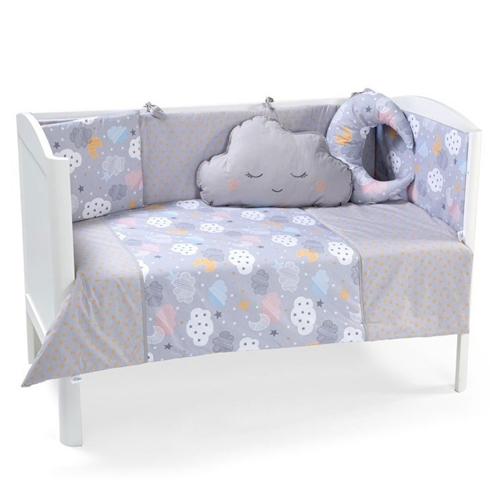 Funna Baby Mois Bebek Uyku Seti 80x130 Gri